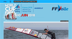 Desktop Screenshot of ffvoile.fr